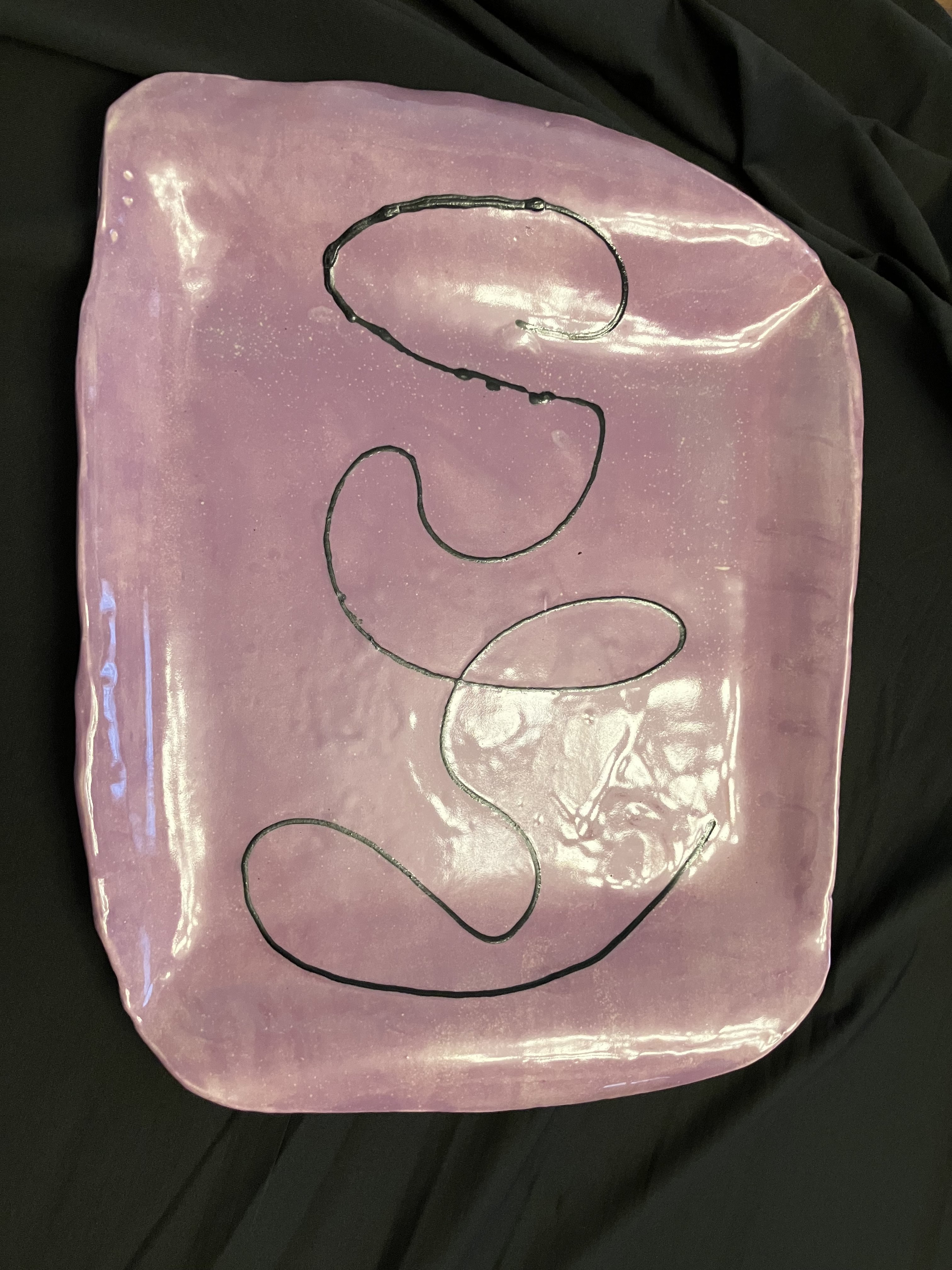 Purple Swirl Tray