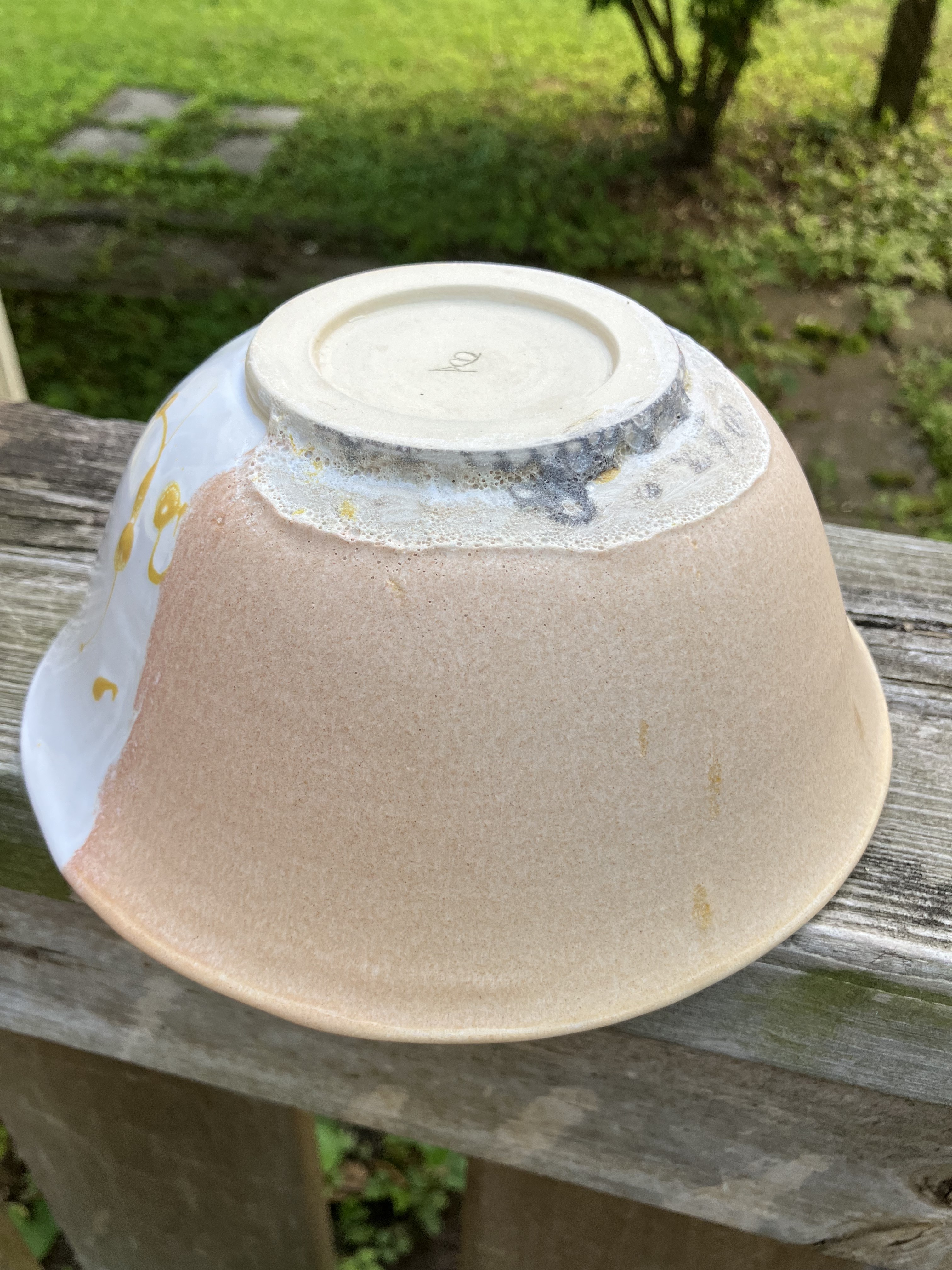 Pink and White Sunshine Splash Bowl